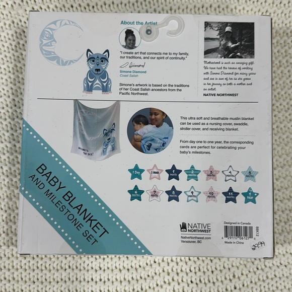 Baby Milestone Blanket and Props, Indigenous Art - Picture 2 of 4